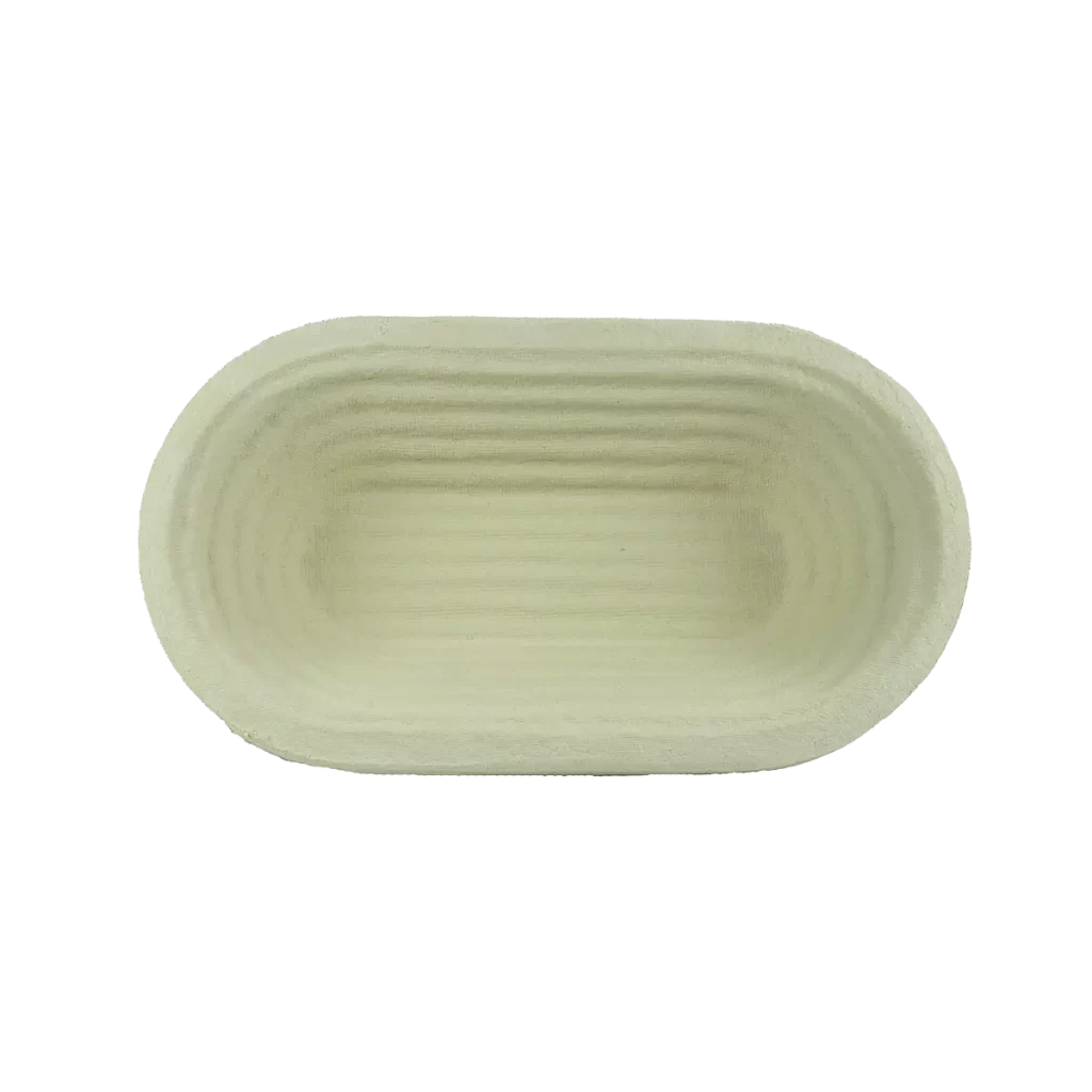 Woodpulp Banneton long oval crase for bread 500g