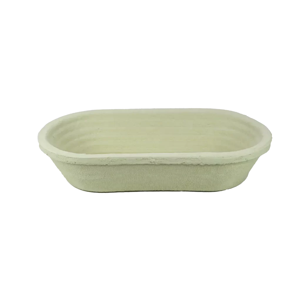 Wood pulp Banneton 1kg bread long oval crease