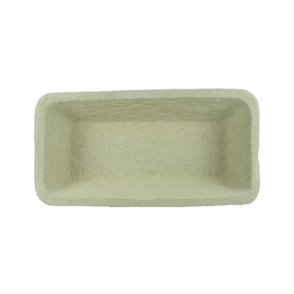 Wood pulp Banneton bread 0.75kg long angular with plait pattern