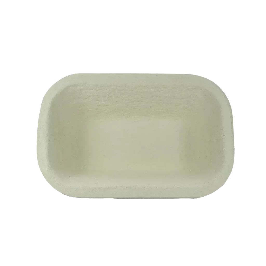 Wood pulp Banneton bread 1kg long angled