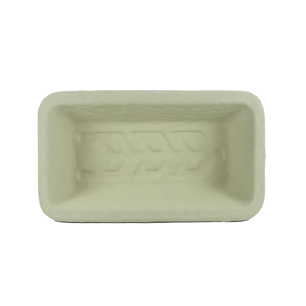 Wood pulp Banneton 0.75kg bread long angular with corn pattern